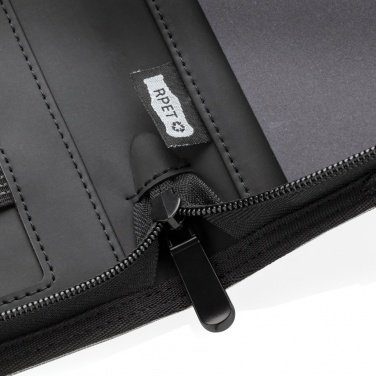 Logo trade promotional item photo of: Air 5W wireless charging portfolio A4 w/ 5000 mAh powerbank